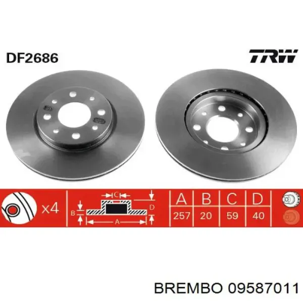 09587011 Brembo