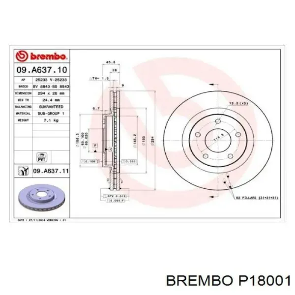 P18001 Brembo
