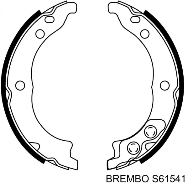 Pastillas de freno de mano Brembo S61541