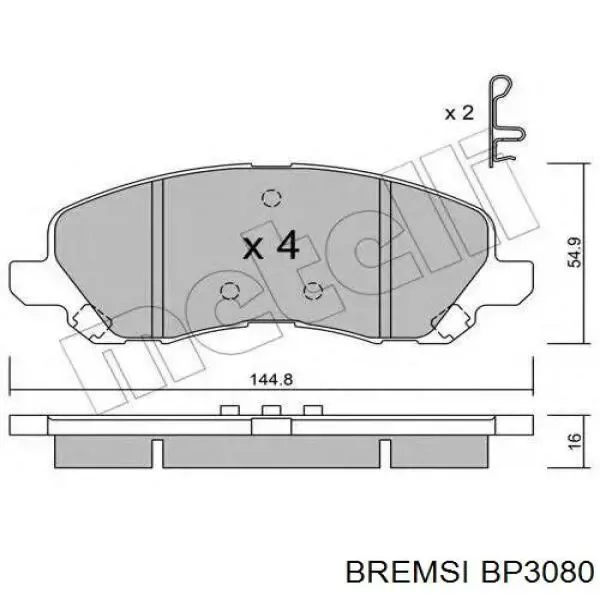 BP3080 Bremsi