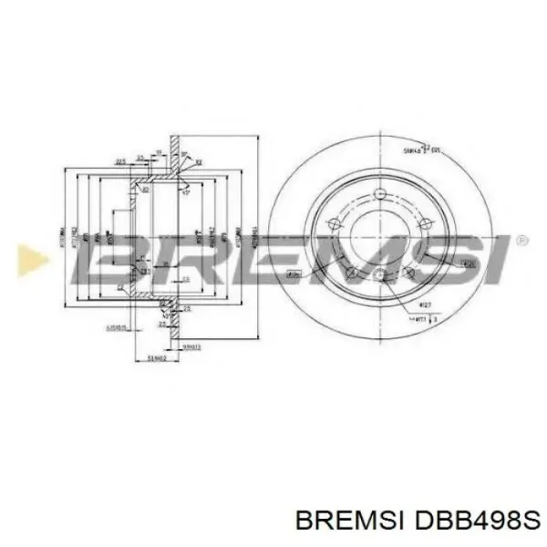 Disco de freno trasero Renault Trafic 2 FL