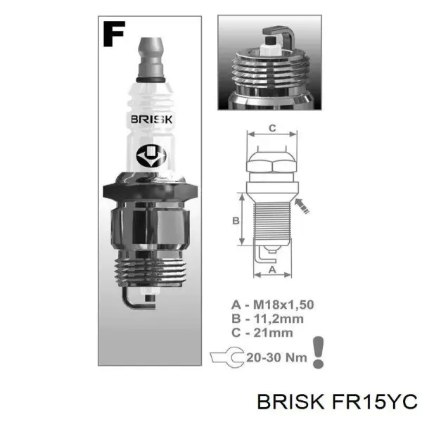 Bujía FR15YC Brisk