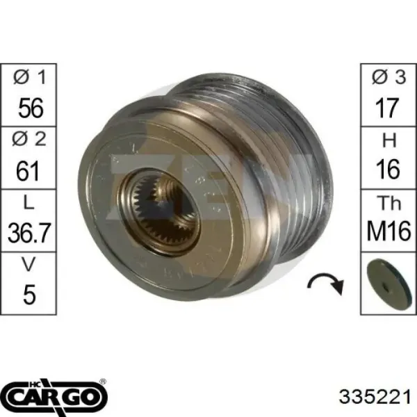 Portaescobillas motor de arranque 332155 Cargo