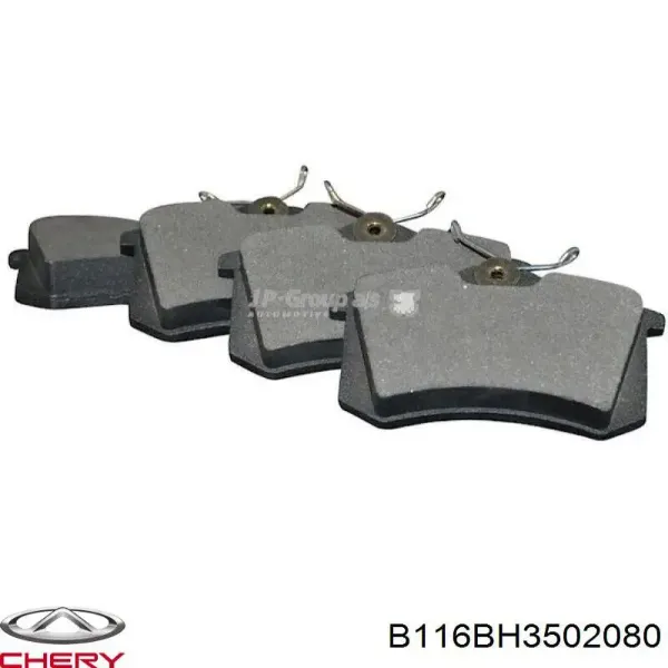 Pastillas de freno traseras B116BH3502080 Chery