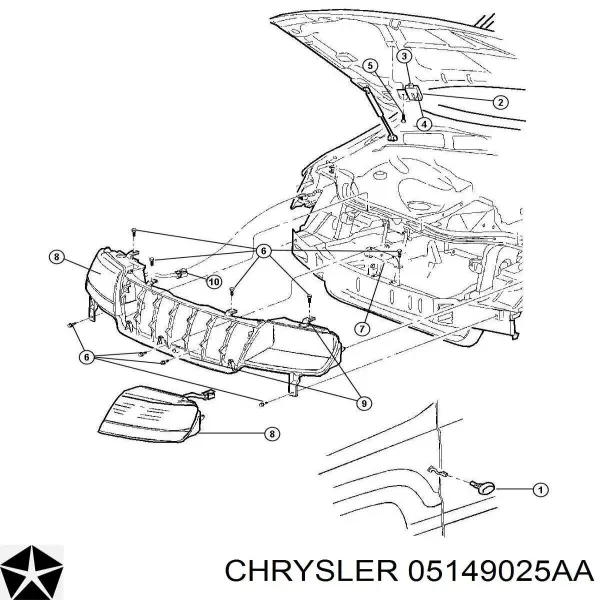 Sensor de temperatura ambiente K68518243AA Fiat/Alfa/Lancia