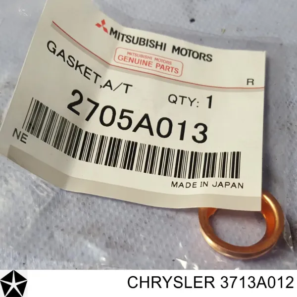 Tapón de llenado del eje trasero/delantero 3713A012 Chrysler