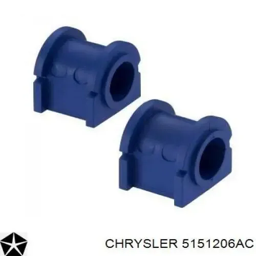 Buje de barra estabilizadora trasera 5151206AC Chrysler