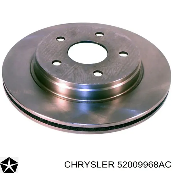 Disco de freno trasero 52009968AD Chrysler
