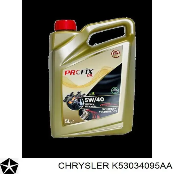 Correa de alternador K53034095AA Chrysler