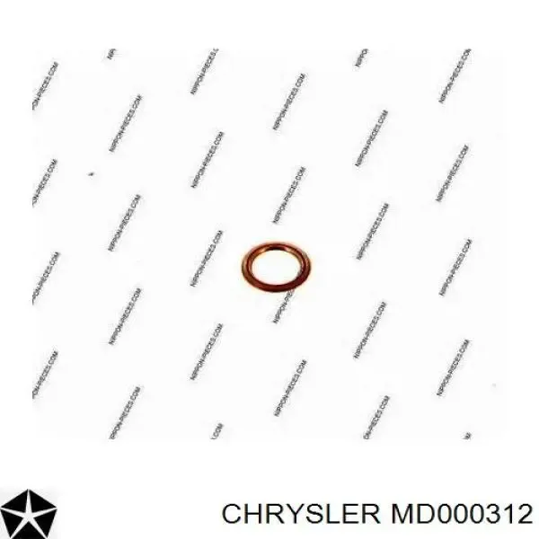Junta del tapón de drenaje del diferencial MD000312 Chrysler