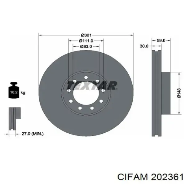 Cilindro principal de freno Fiat Scudo 220P
