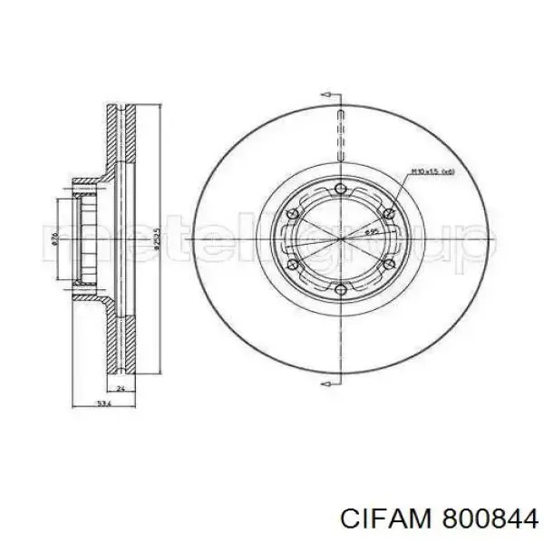 Disco de freno trasero Renault Trafic 2 FL