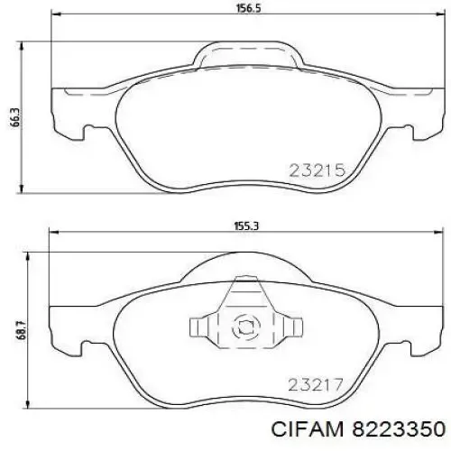 Pastillas de freno delanteras Renault Laguna 2 BG0, BG1