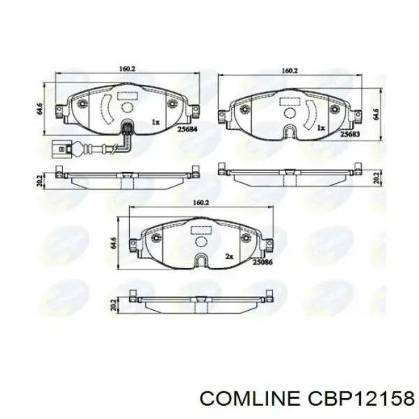 Pastillas de freno delanteras Volkswagen Passat 3G2, CB2