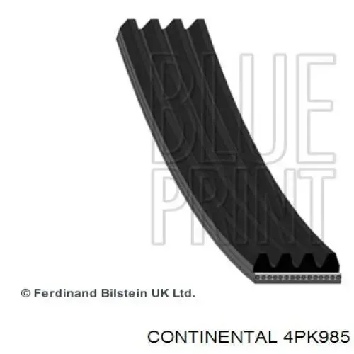Correa de alternador 4PK985 Continental/Siemens