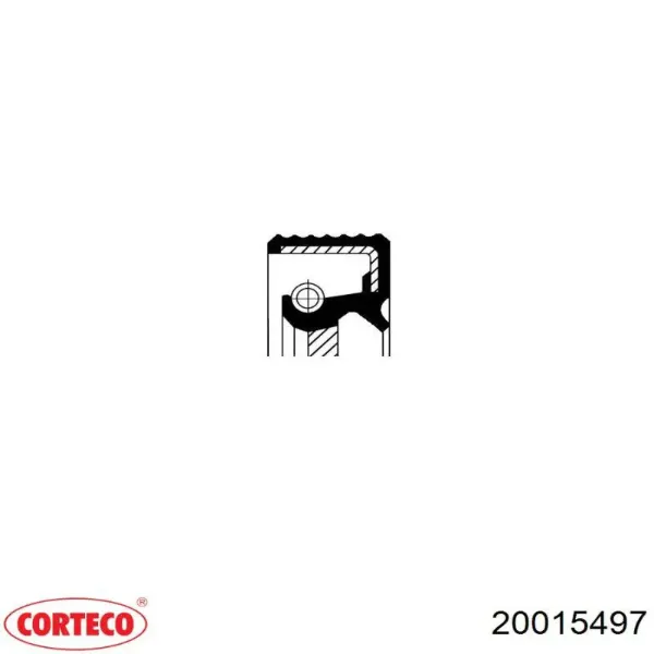 Comprar 20015497 Corteco Anillo retén de semieje, eje delantero, derecho
