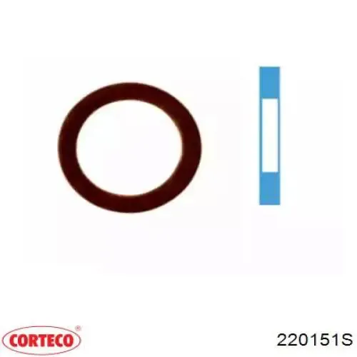 Tapón del cárter de aceite 220151S Corteco