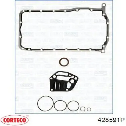 Juego de juntas inferiores del motor 428591P Corteco