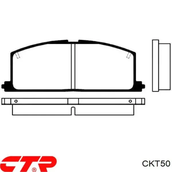 Pastillas de freno traseras CKT50 CTR