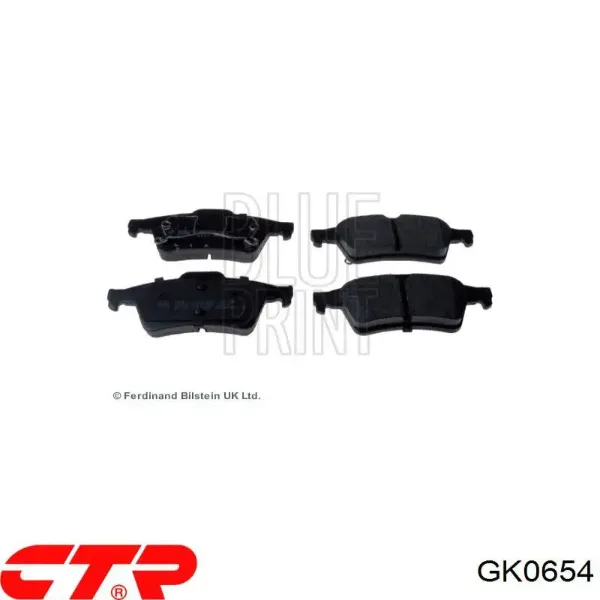 Pastillas de freno traseras GK0654 CTR