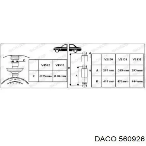 Amortiguador trasero Fiat Ducato 3 250