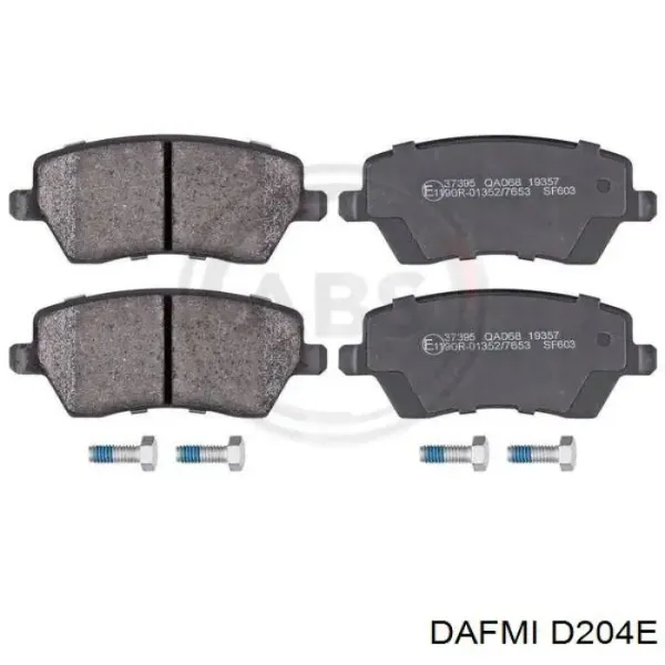 Pastillas de freno D204E Dafmi