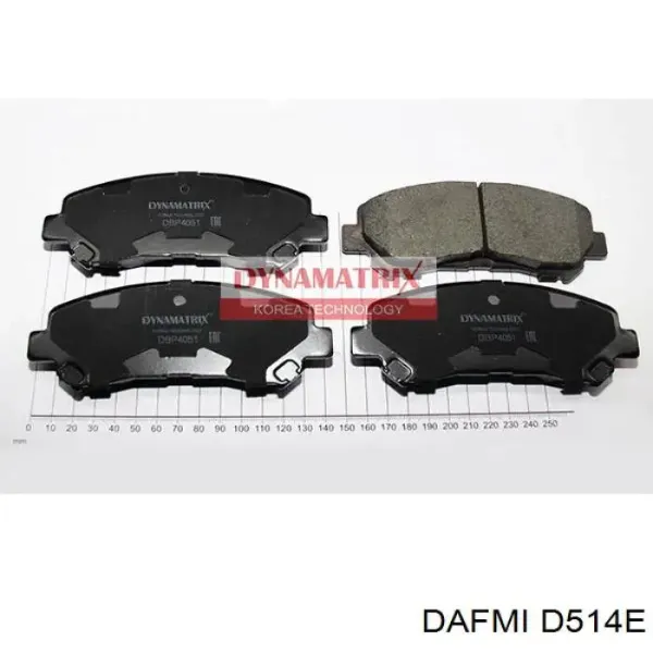 Pastillas de freno D514E Dafmi