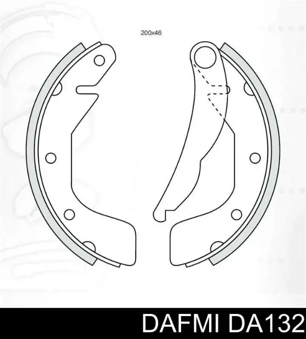 Zapatas de freno DA132 Dafmi
