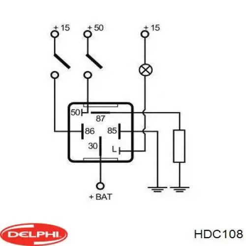Relé de bujía de precalentamiento Opel Vectra 86, 87
