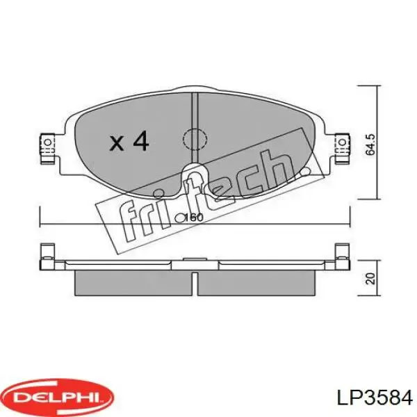 Pastillas de freno delanteras Volkswagen Passat 3G2, CB2