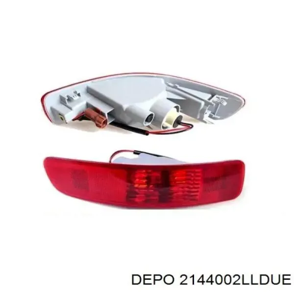 Reflector trasero izquierdo del parachoques 2144002LLDUE Depo/Loro/Abakus