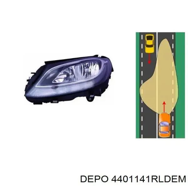 Faro derecho 4401141RLDEM Depo/Loro/Abakus