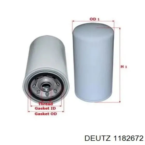 Filtro de combustible 1182672 Deutz