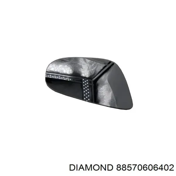 Cristal de espejo retrovisor derecho 9518552M Polcar