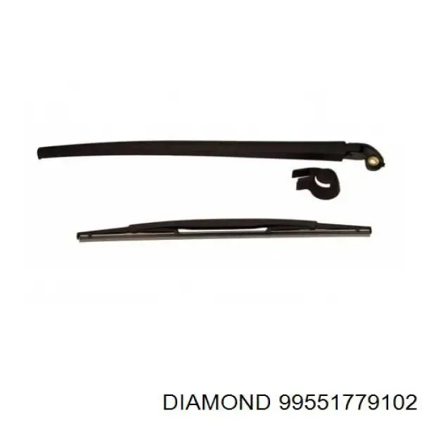 Brazo del limpiaparabrisas, trasero 30955014 AND
