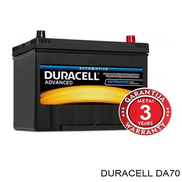 Batería DA70 Duracell