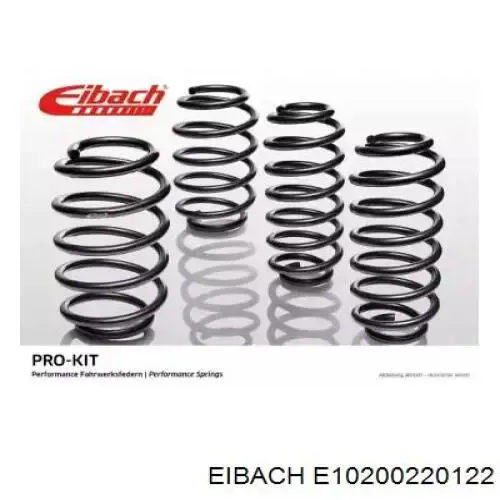 Juego de resortes de suspensión E10200220122 Eibach