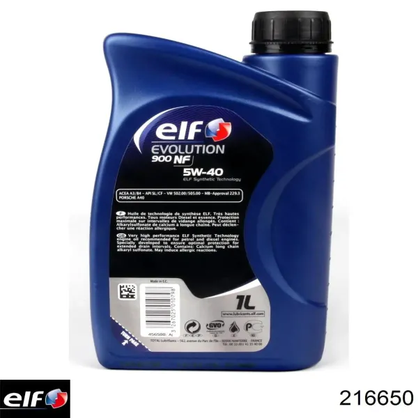 Aceite de motor 216650 ELF