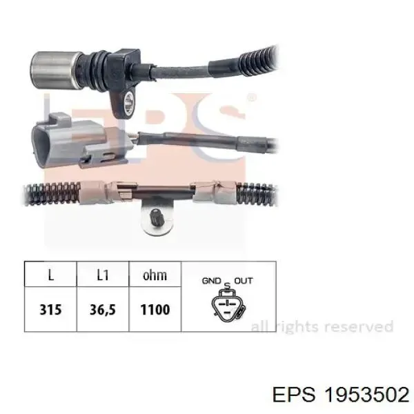 Sensor de cigüeñal 81272 NGK
