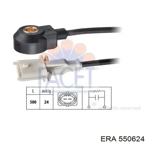 Sensor de detonaciones Opel Astra F69
