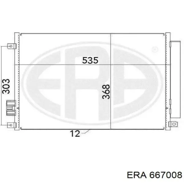 667008 ERA Radiador de aire acondicionado