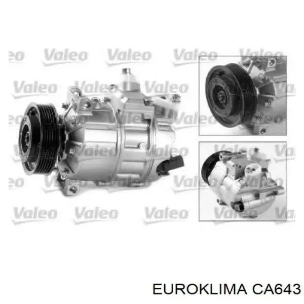 Polea del compresor de aire acondicionado CA643 Euroklima