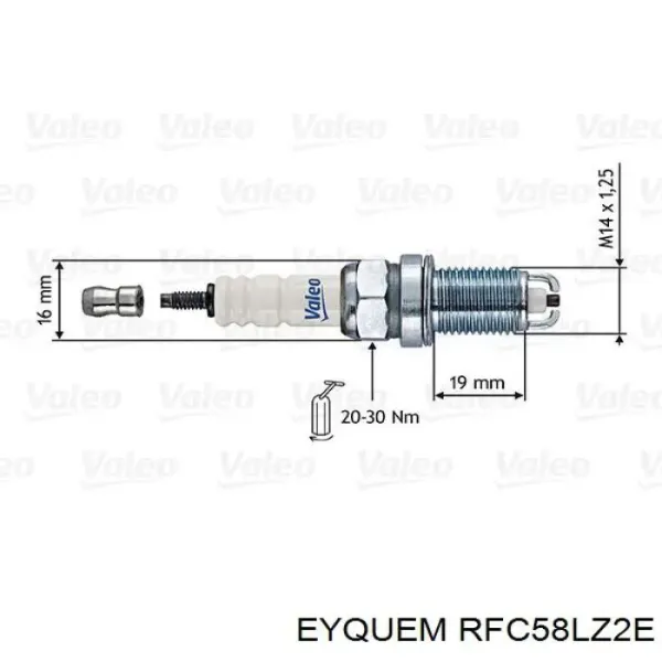 Bujía RFC58LZ2E Eyquem