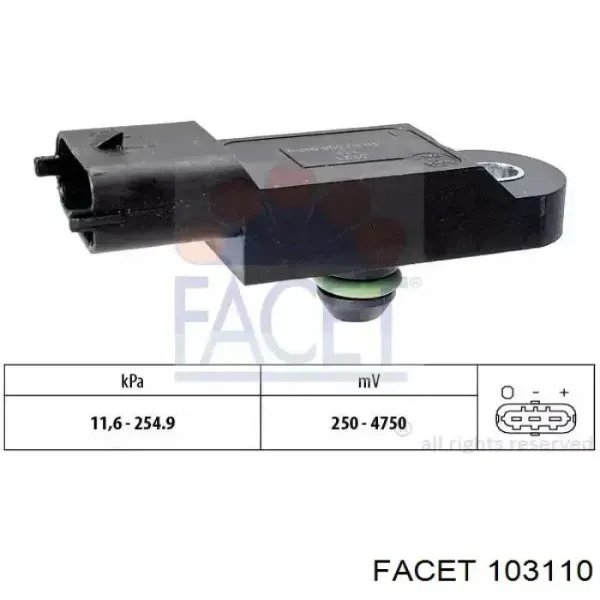 Sensor de presión del colector de admisión APS50 Magneti Marelli