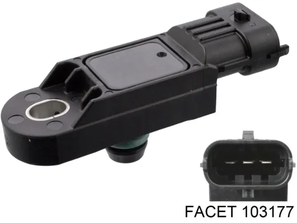 Sensor de presión del colector de admisión 93168455 General Motors