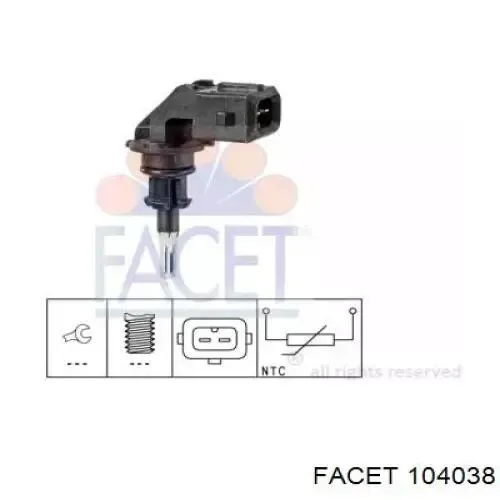 Sensor, temperatura del aire de admisión BMW 1 E81, E87