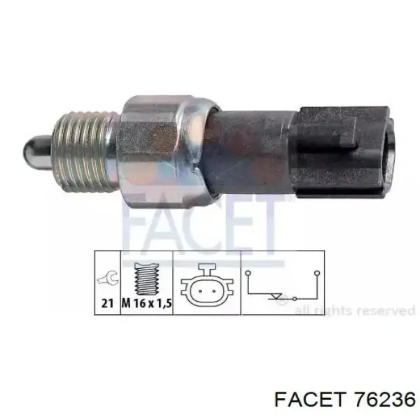 Sensor de marcha atrás 6ZF008621891 HELLA