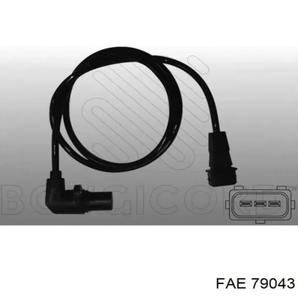 Sensor de cigüeñal 79043 FAE