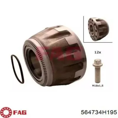 Cubo de rueda delantero FAG 564734H195