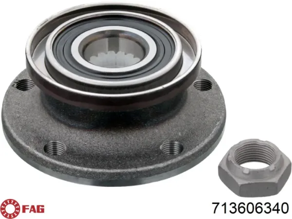 Cubo de rueda trasero Alfa Romeo 147 937
